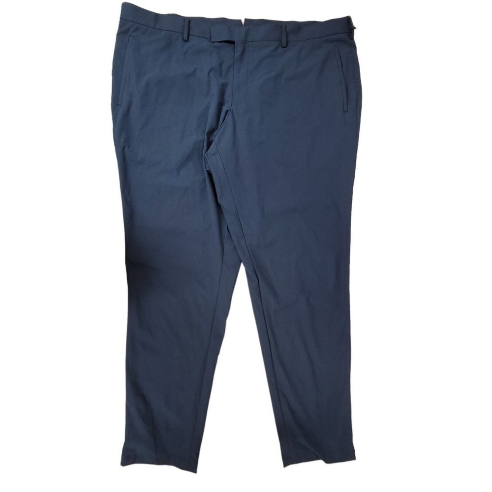 Sene Mens 44X32 Soho Flex Dress Pants Slacks Golf Suit Sport Tech Stretch Blue